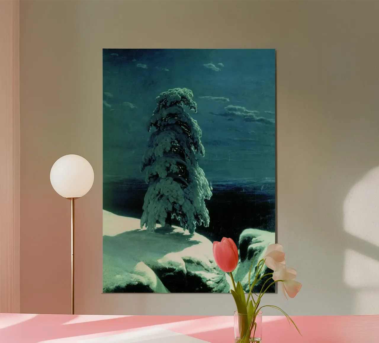 Ivan Shishkin - Nel selvaggio nord (1891) poster con telaio in plastica da William Store