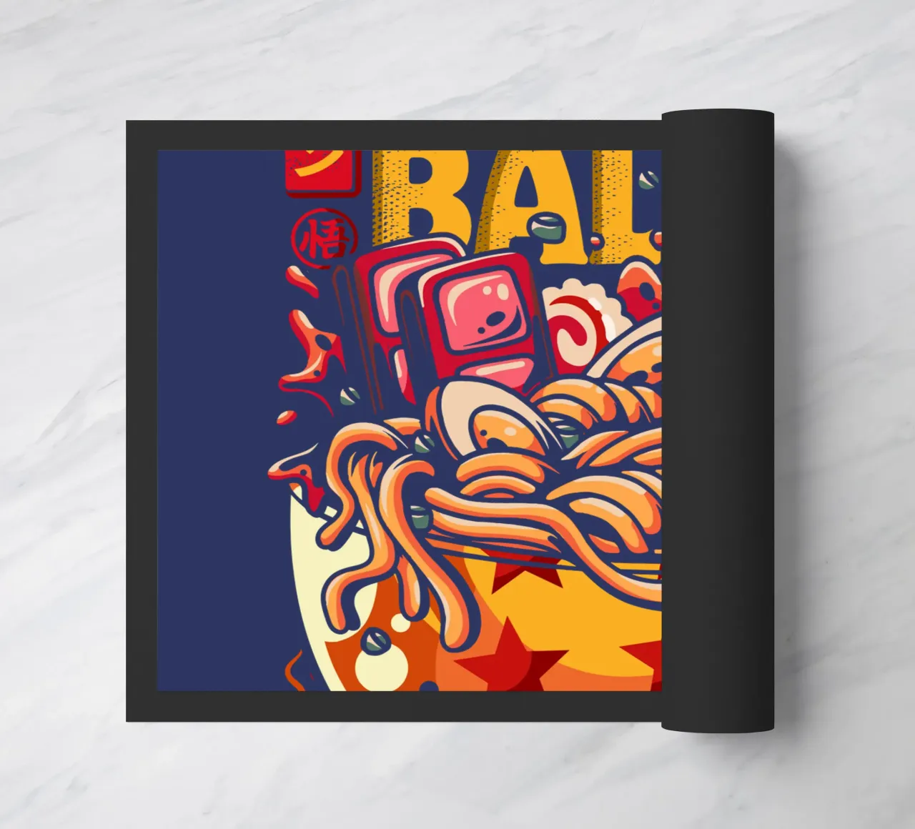 Palla di super ramen zerbino da LM2KONE