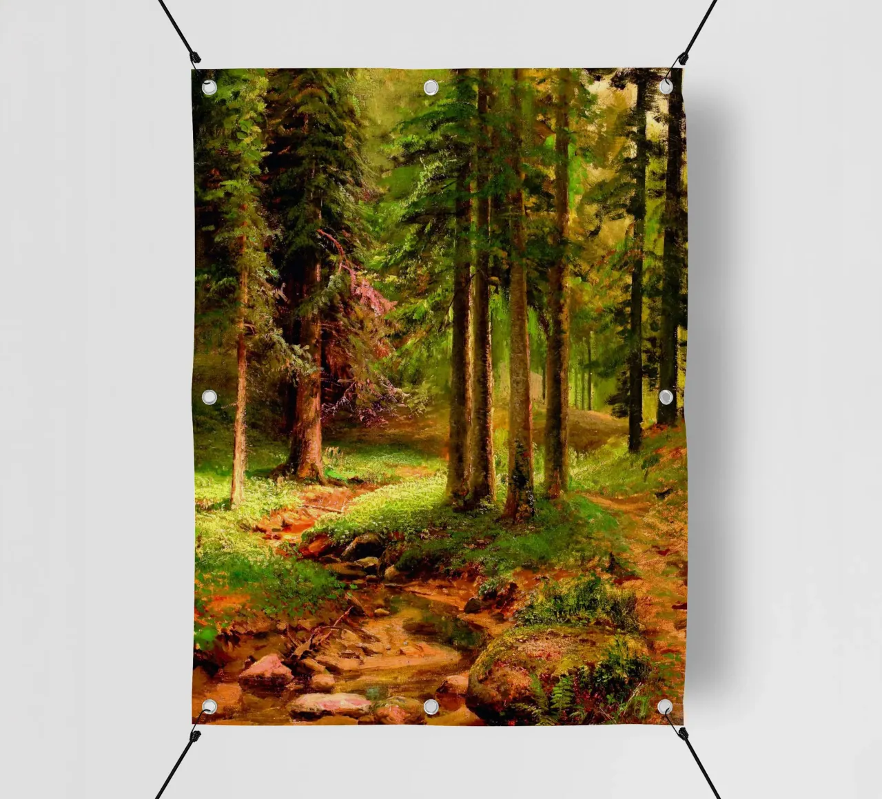 Ivan Shishkin - Forest landscape pvc cover by William Store