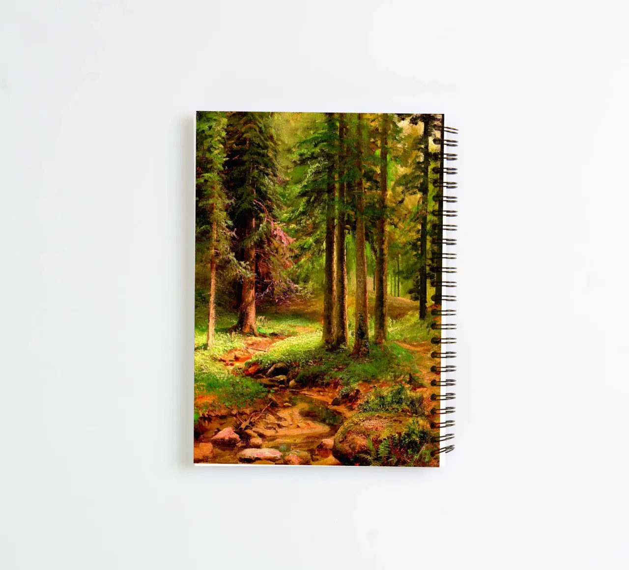Ivan Shishkin - Forest landscape spiral notebook by William Store