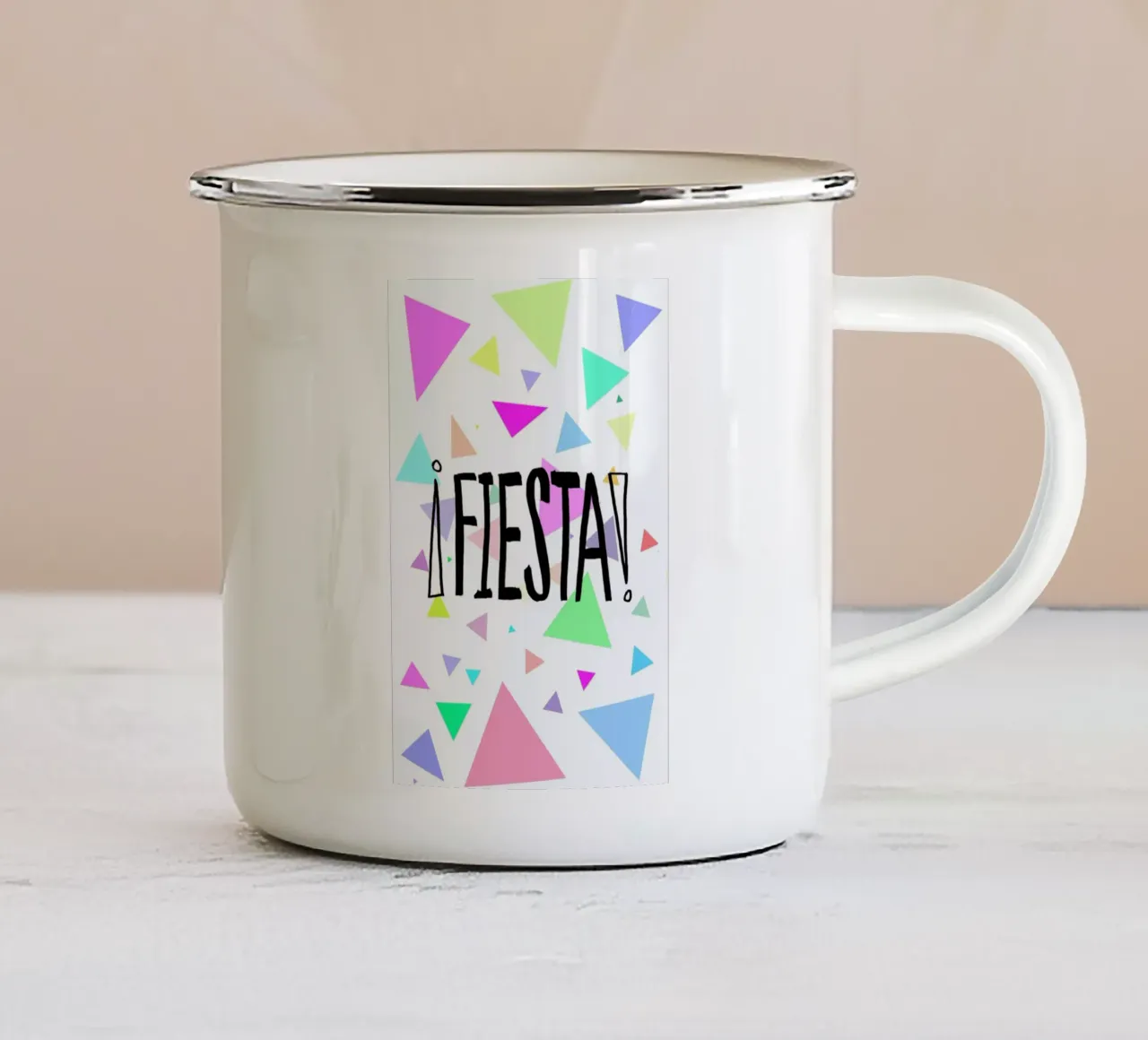 Fiesta tazza in smalto da Leah Flores