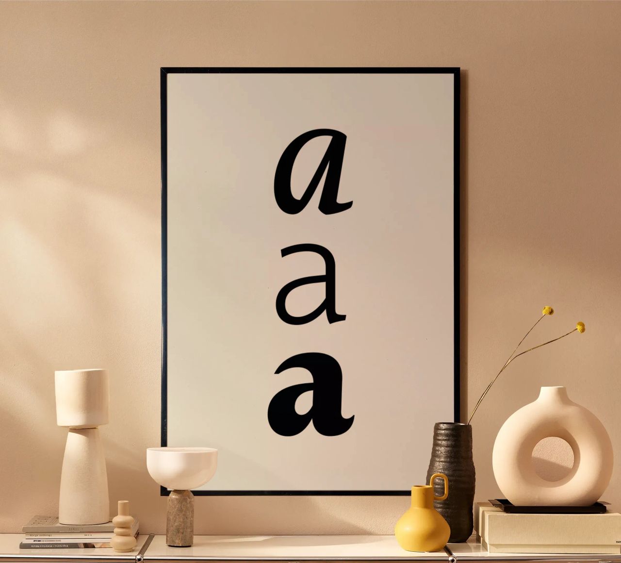 aaa poster con marco de plástico de petiteCAPS