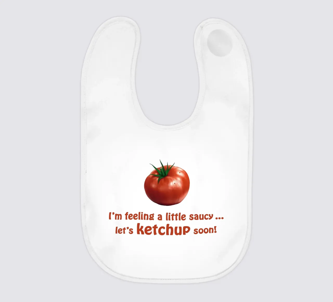 Pomodoro e ketchup (1) - Voglia di salsa! bavaglino da Motivate-Today