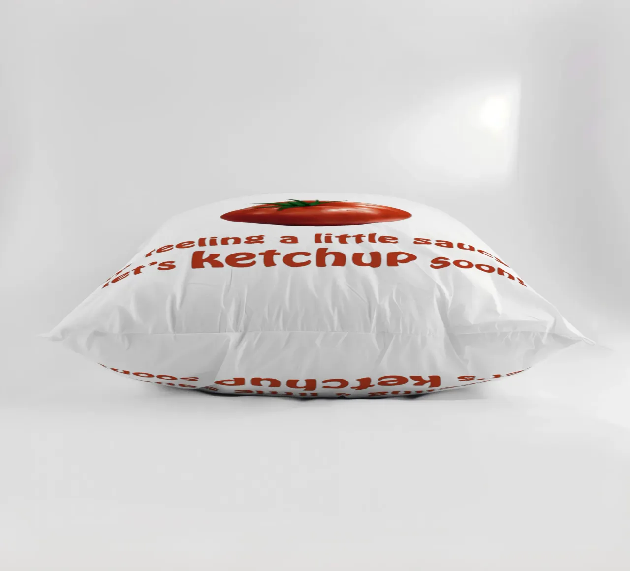 Pomodoro e ketchup (1) - Voglia di salsa! cuscino da Motivate-Today