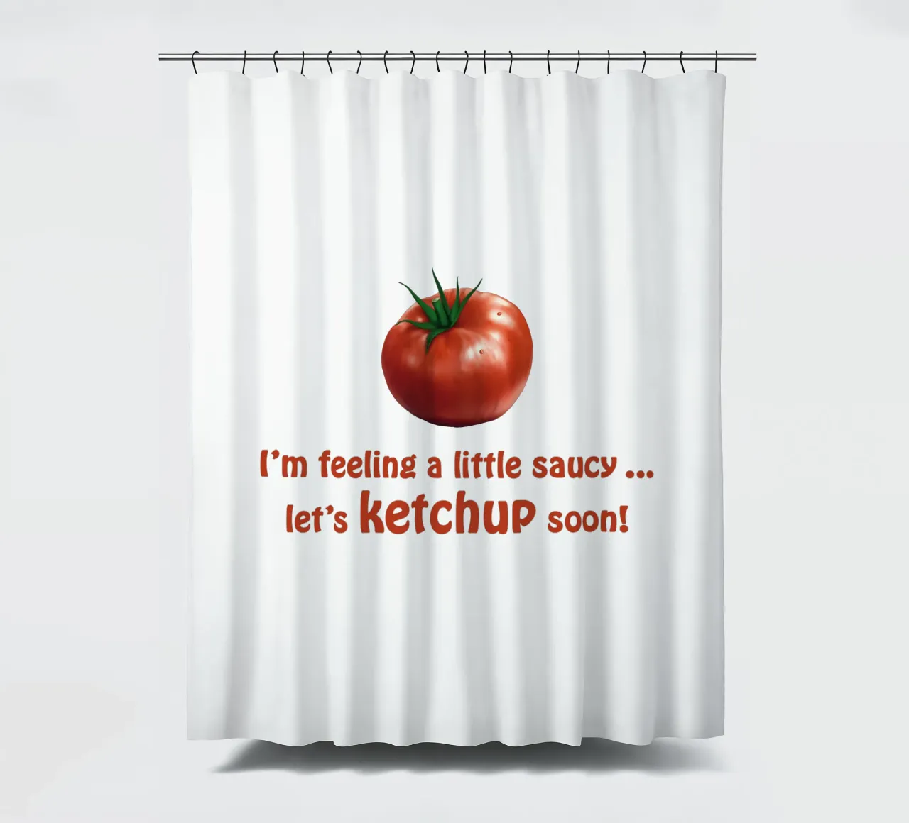 Pomodoro e ketchup (1) - Voglia di salsa! tenda da doccia da Motivate-Today