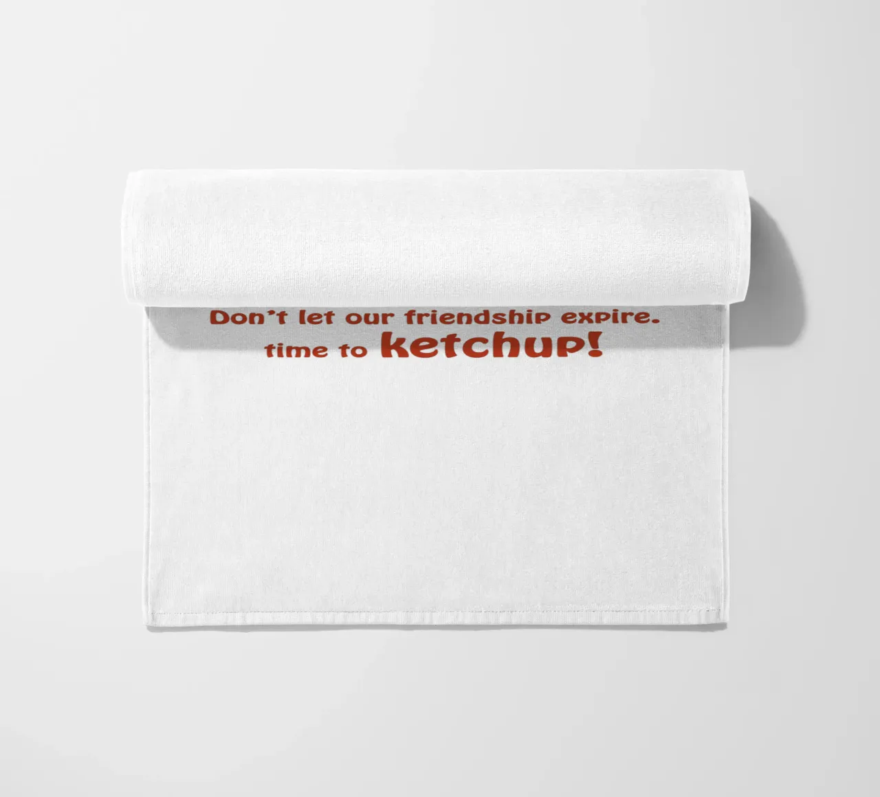 Pomodoro e Ketchup (2) - L'amicizia non scade mai telo mare da Motivate-Today