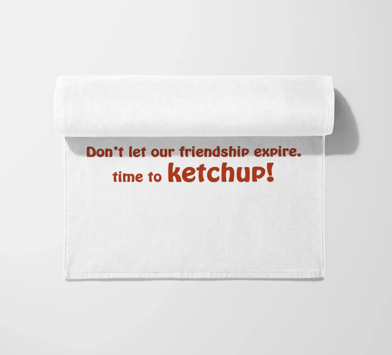 Pomodoro e Ketchup (2) - L'amicizia non scade mai telo mare da Motivate-Today