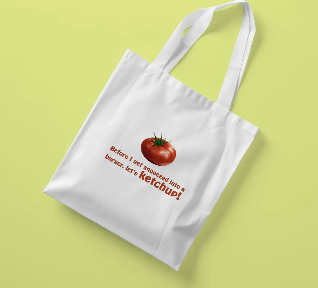 Tomate & Ketchup (3) - Quetsch mich nicht aus! Jutebeutel von Motivate-Today