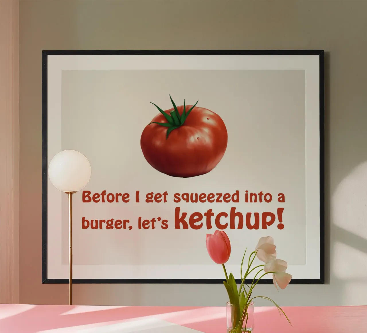 Pomodoro e ketchup (3) - Non schiacciarmi! carta hahnemühle da Motivate-Today