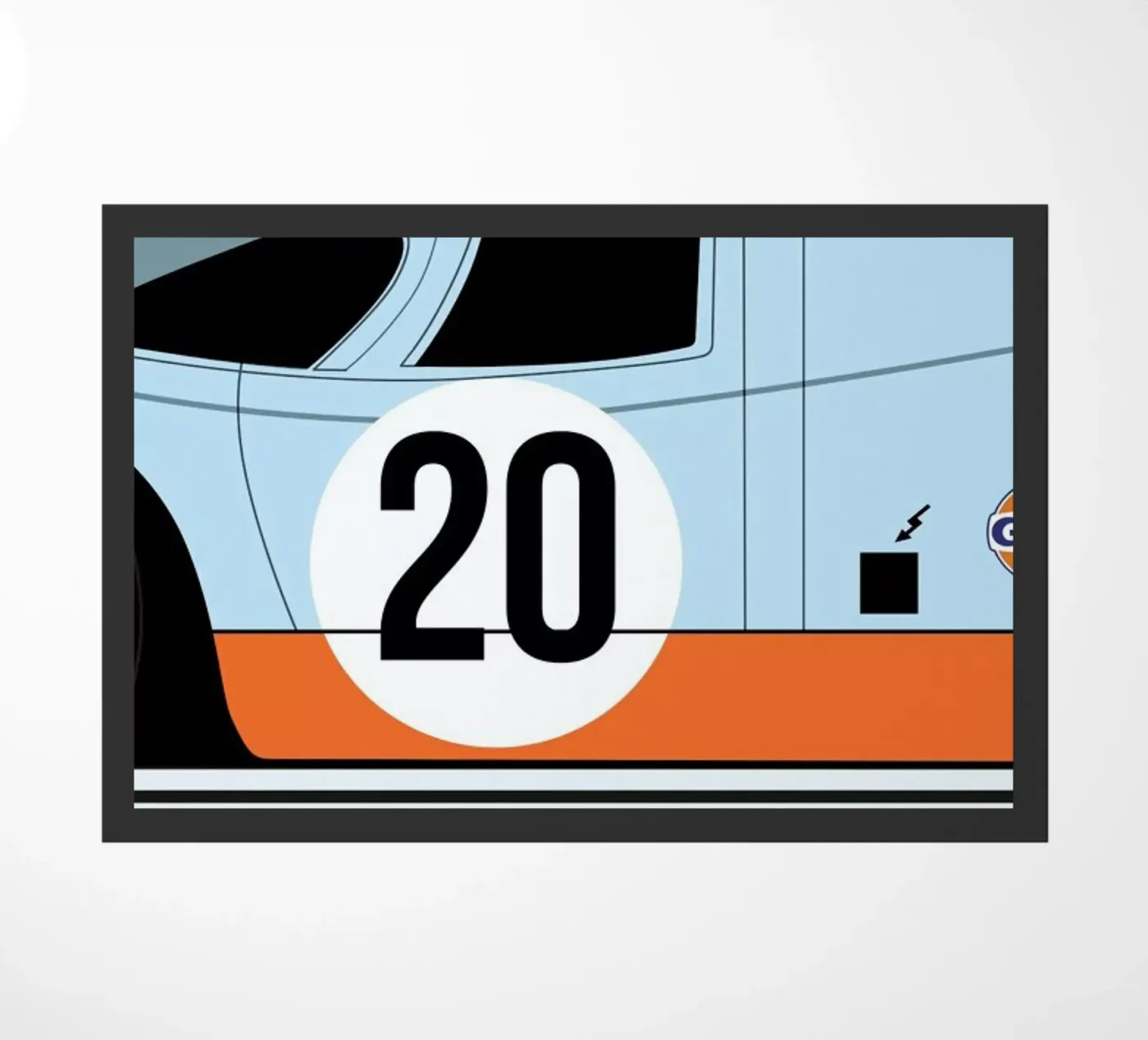 Le Mans Poster 2 doormat by Naxart