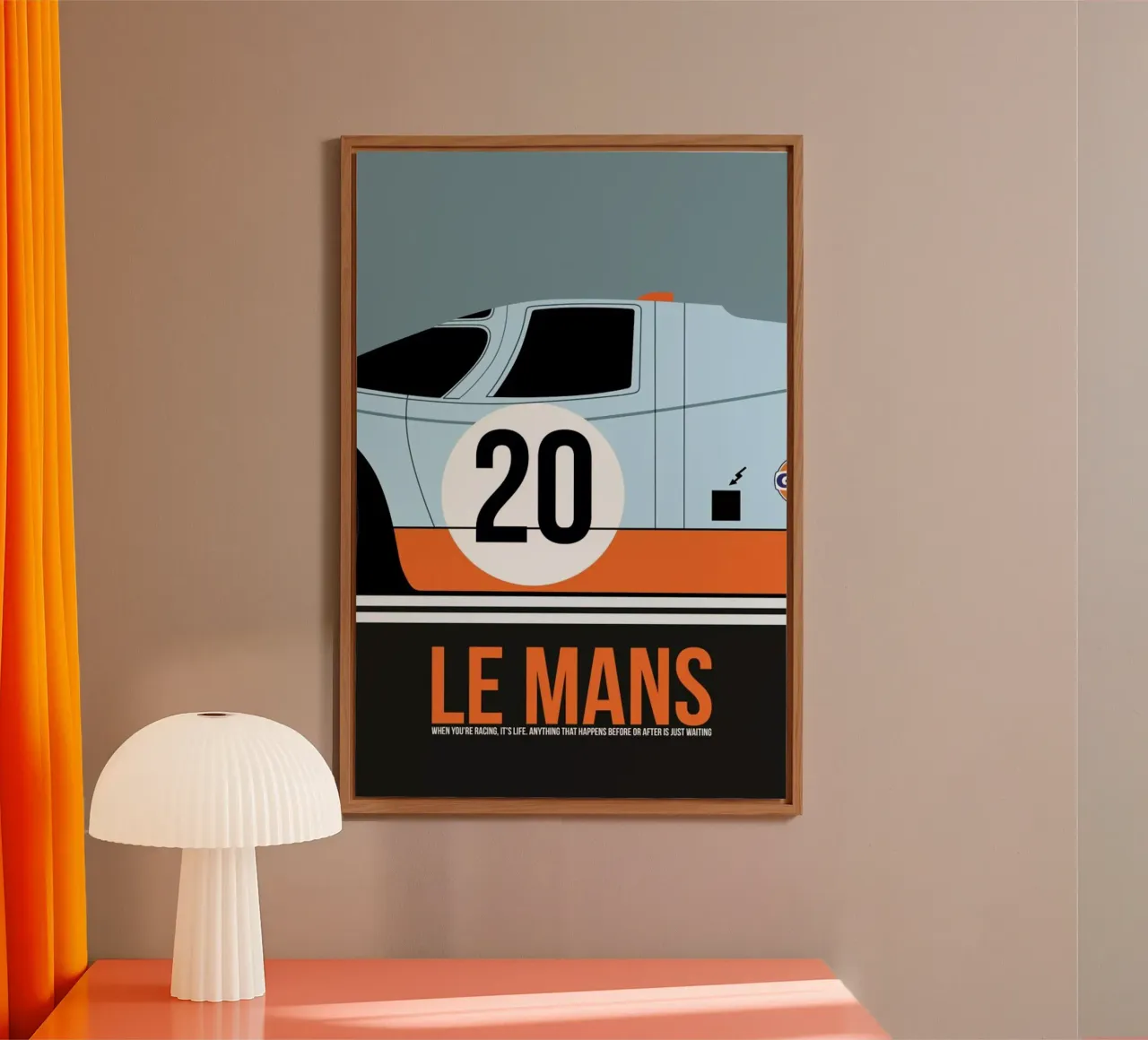 Le Mans Poster 2 forex plate by Naxart