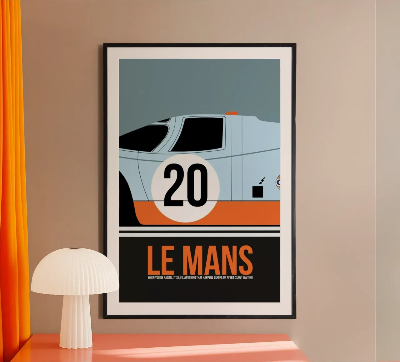 Le Mans Poster 2 carta hahnemühle da Naxart