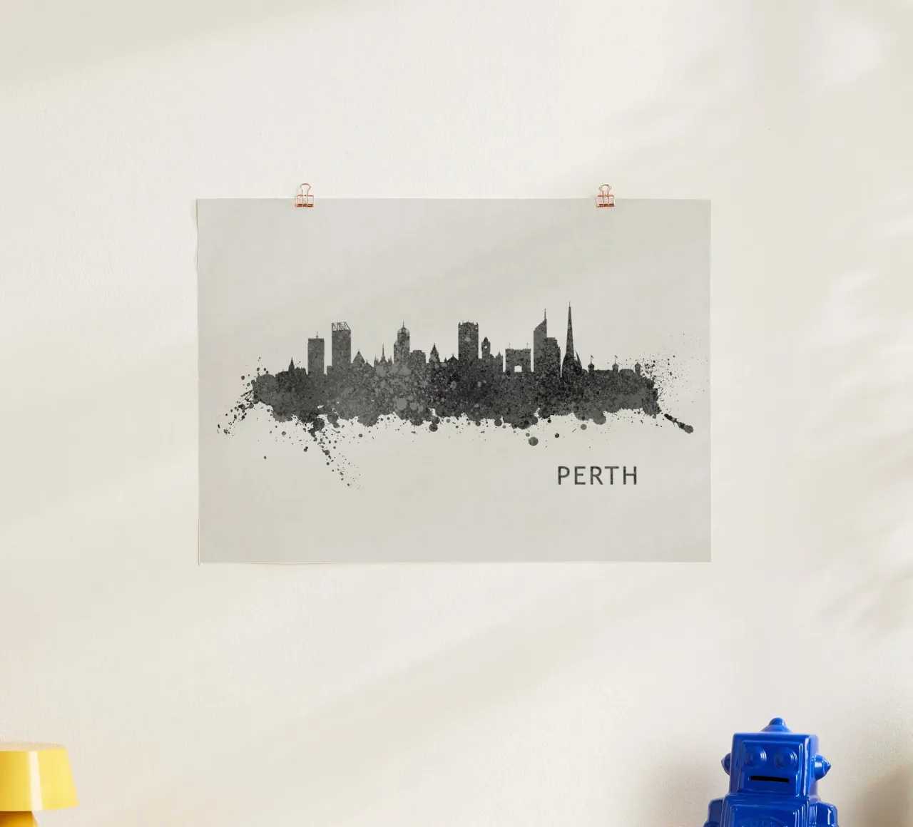 Perth Australia poster con telaio in plastica da Travelstudio