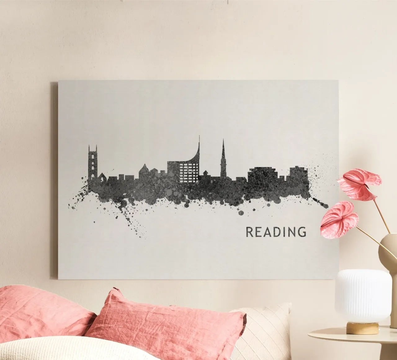 Reading England canvas met Baklijst van Travelstudio