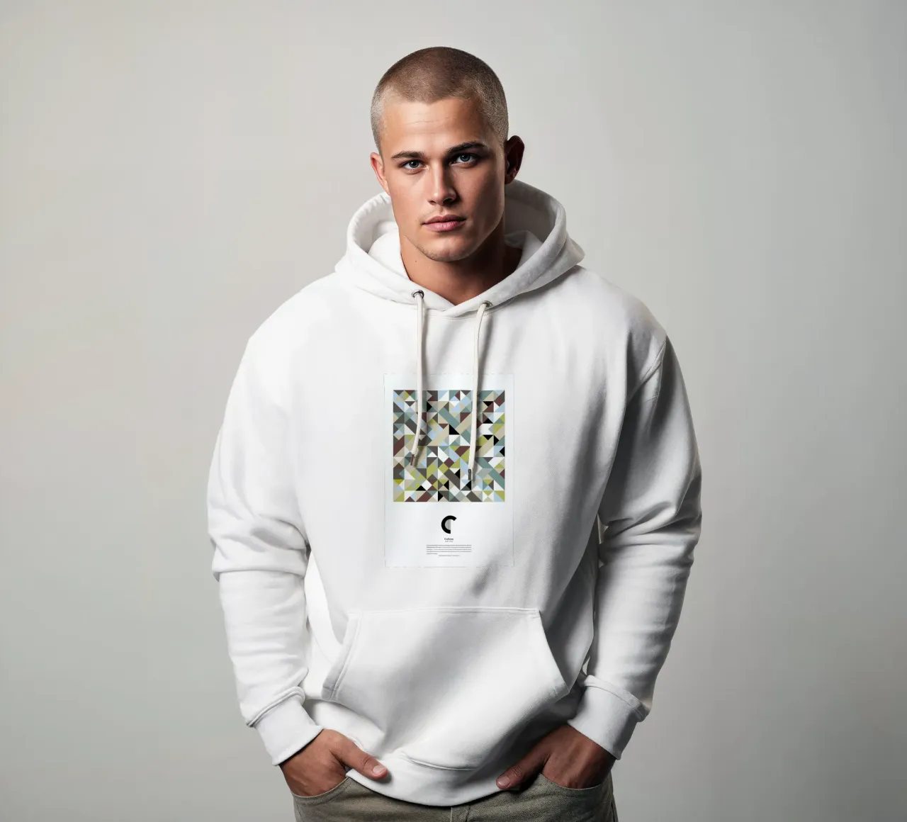 C - Cubism felpa con cappuccio da The True Type