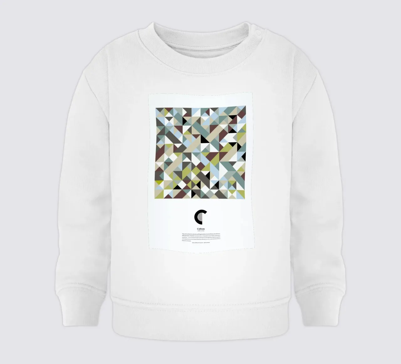 C - Cubism felpa neonato da The True Type