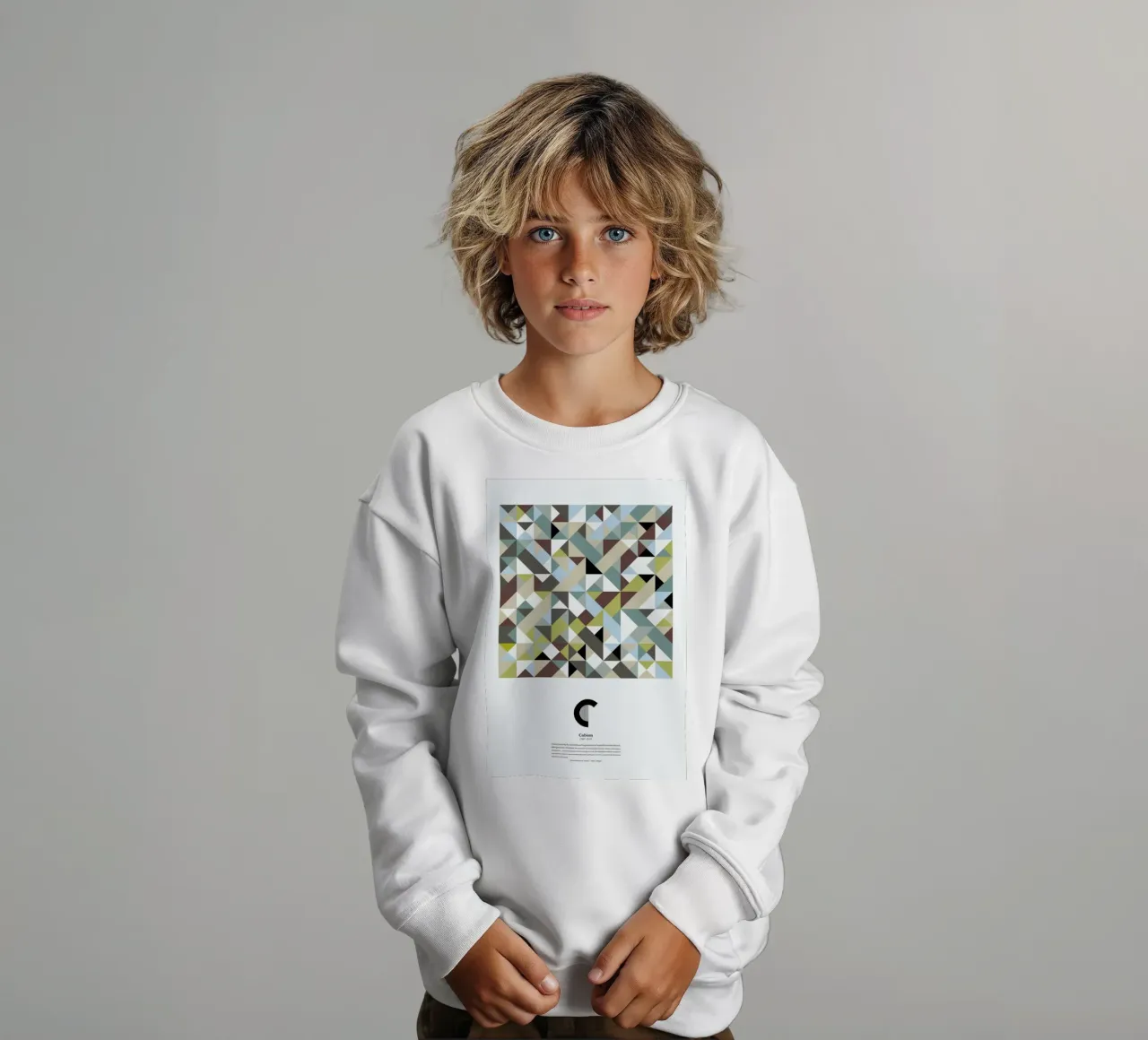 C - Cubism felpa bambino da The True Type