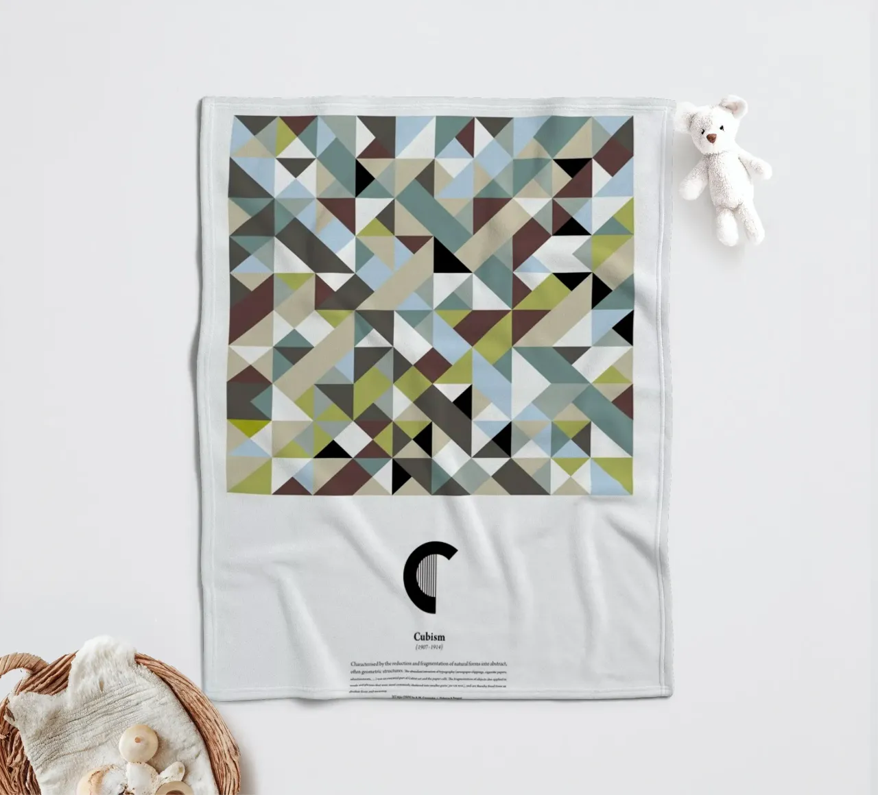 C - Cubism coperta in pile da The True Type