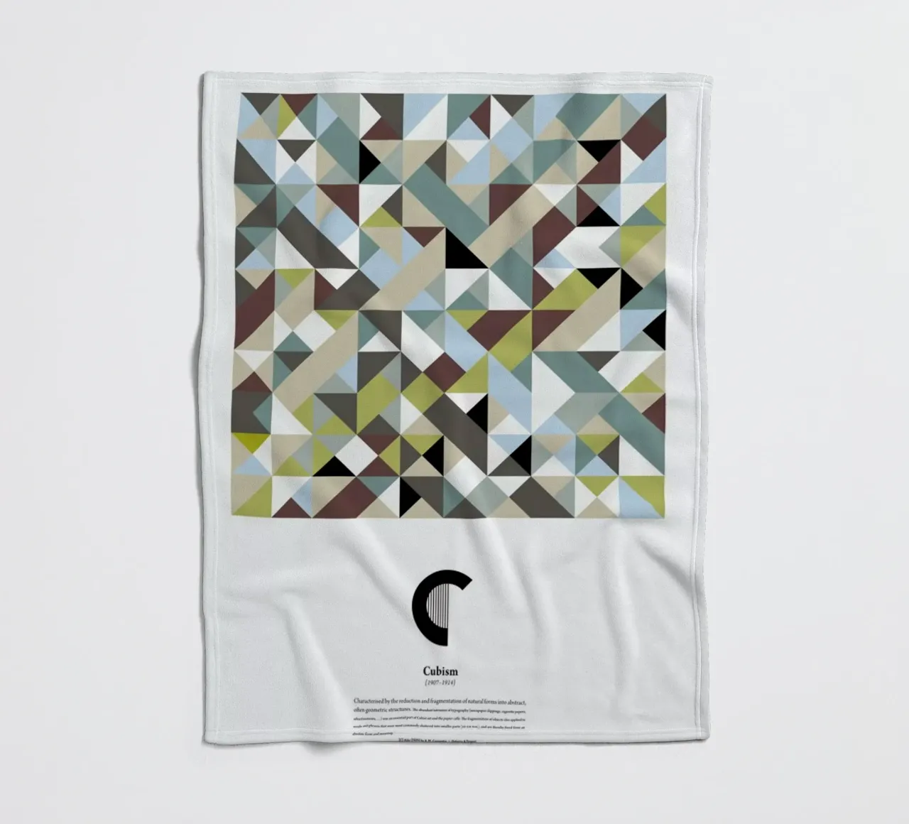 C - Cubism coperta in pile da The True Type