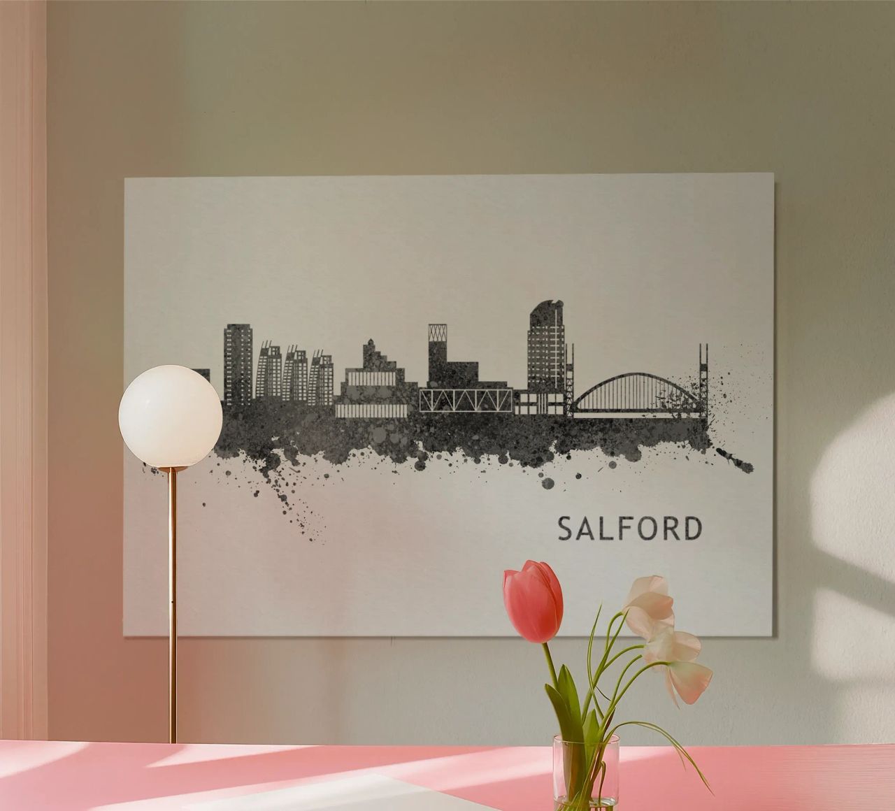 Salford England Poster von Travelstudio