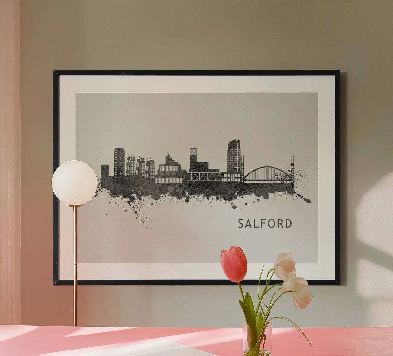 Salford England Poster von Travelstudio