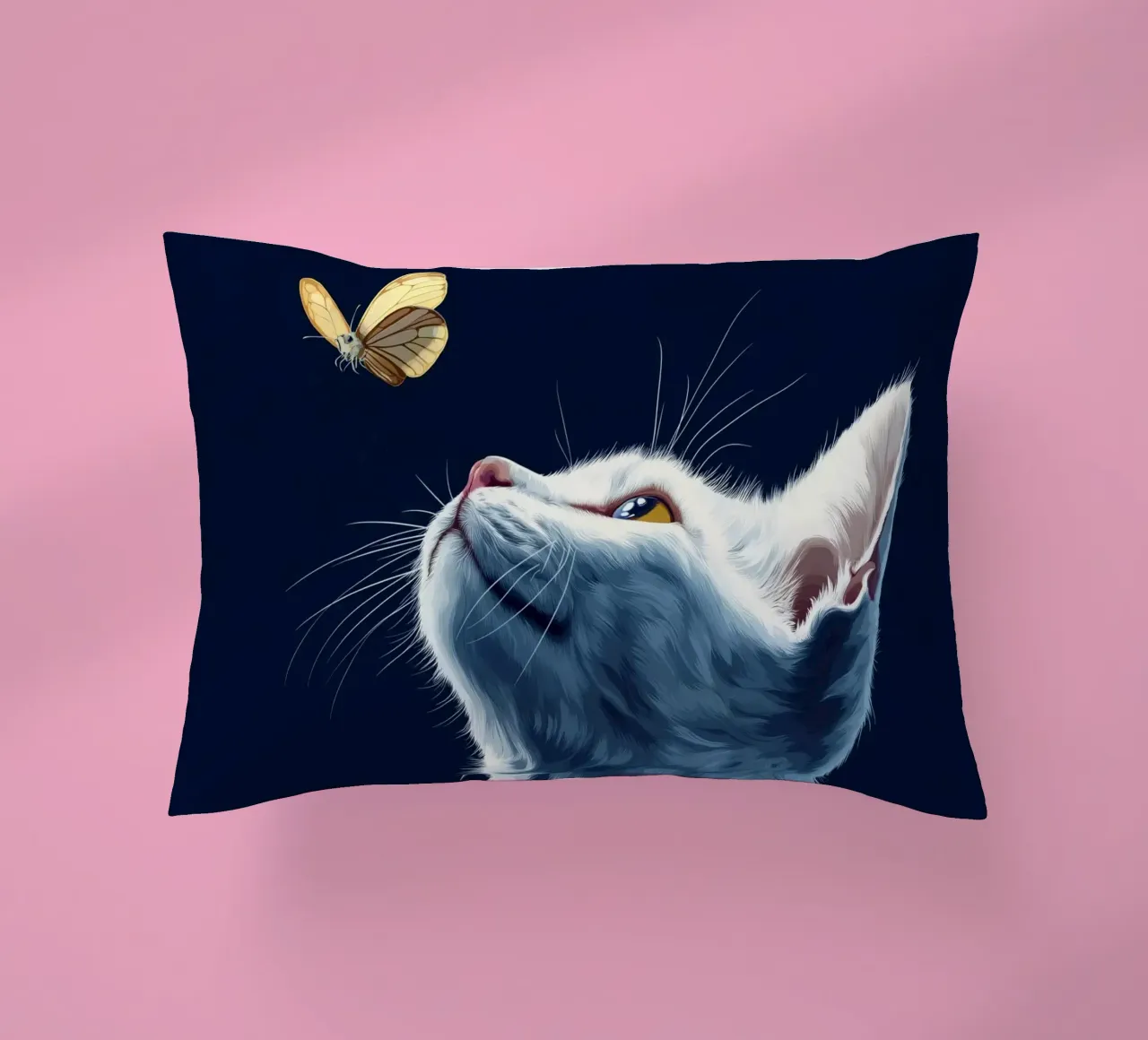 Gatto e farfalla cuscino da Motivate-Today