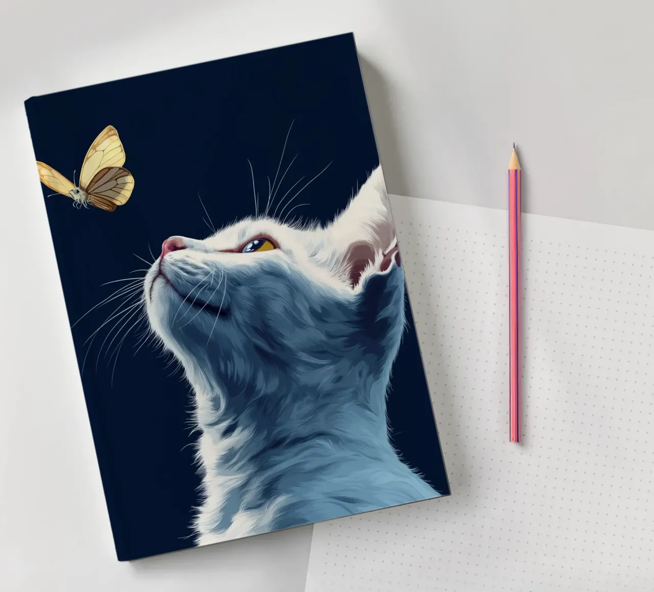 Gatto e farfalla diario da Motivate-Today
