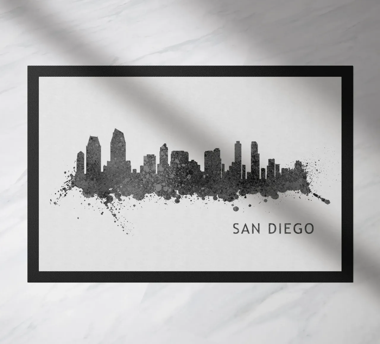 San Diego California doormat by Travelstudio