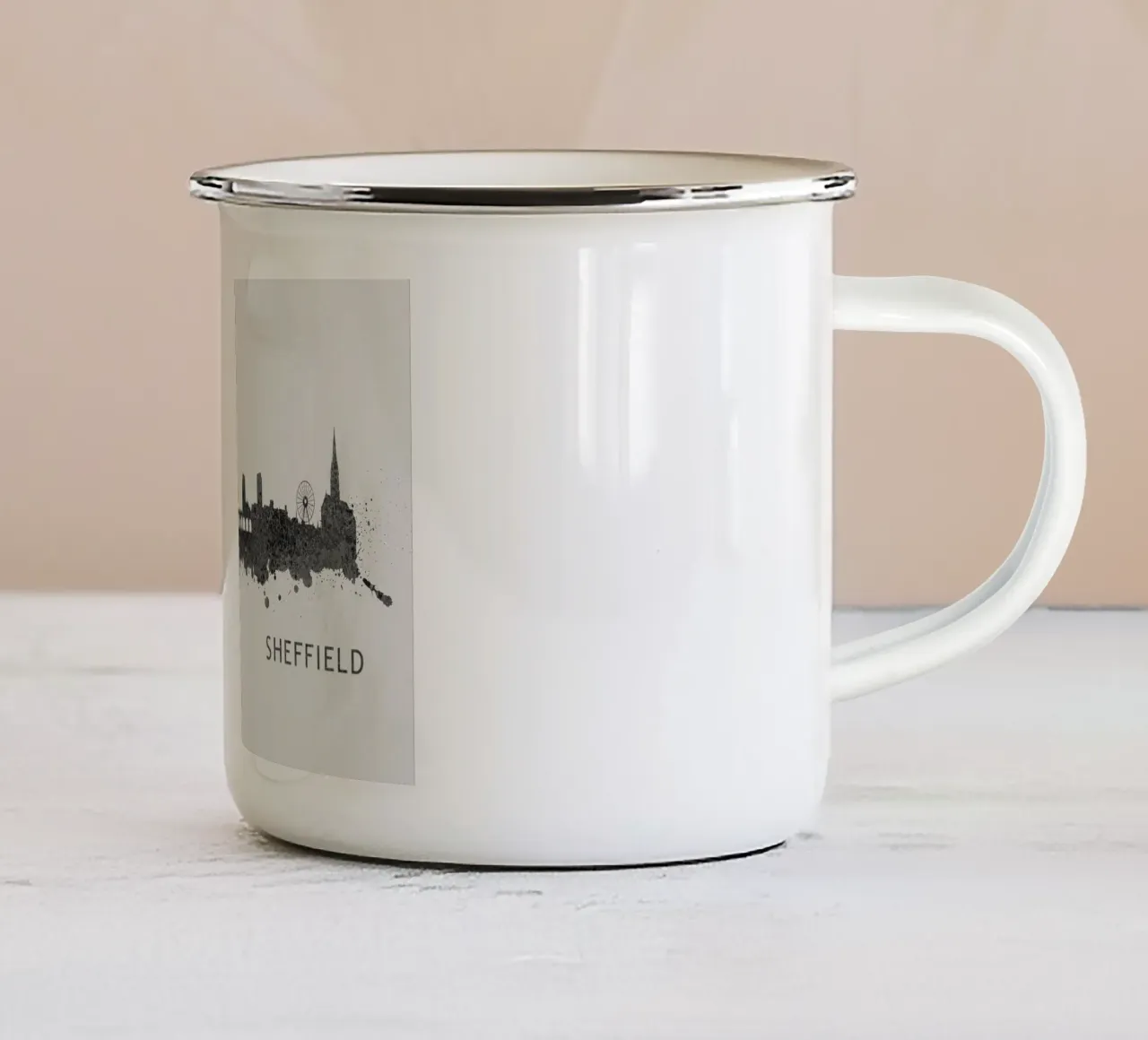 Sheffield England tazza in smalto da Travelstudio