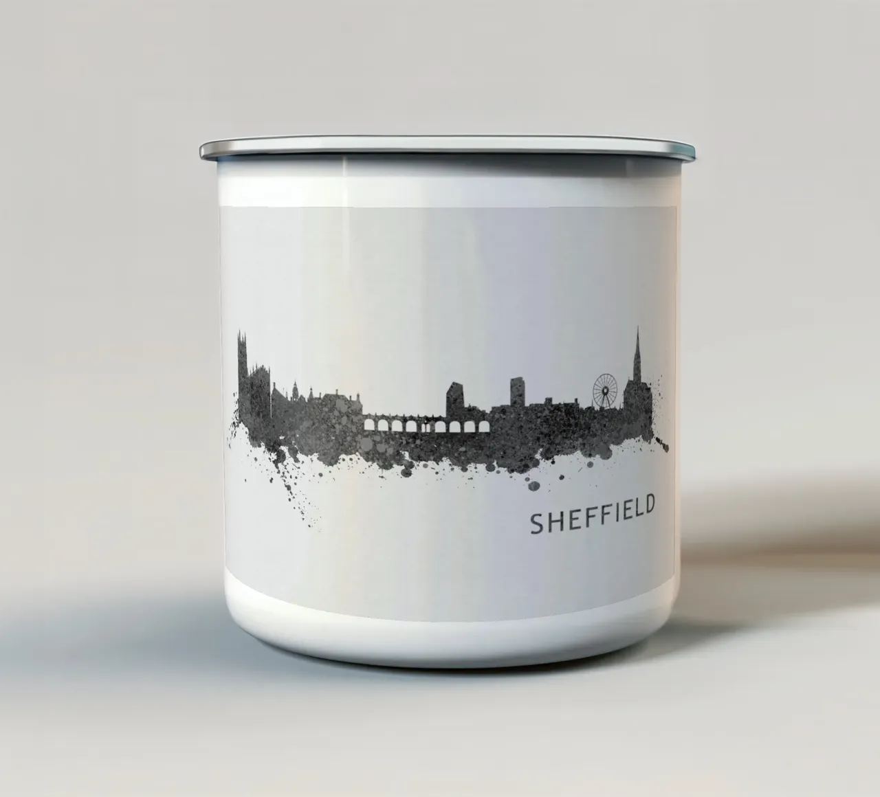 Sheffield England tazza in smalto da Travelstudio