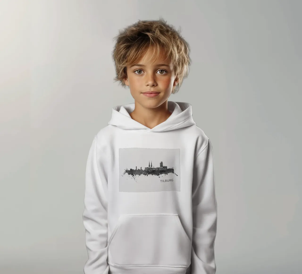 Tilburg Netherlands felpa bambino con cappuccio da Travelstudio