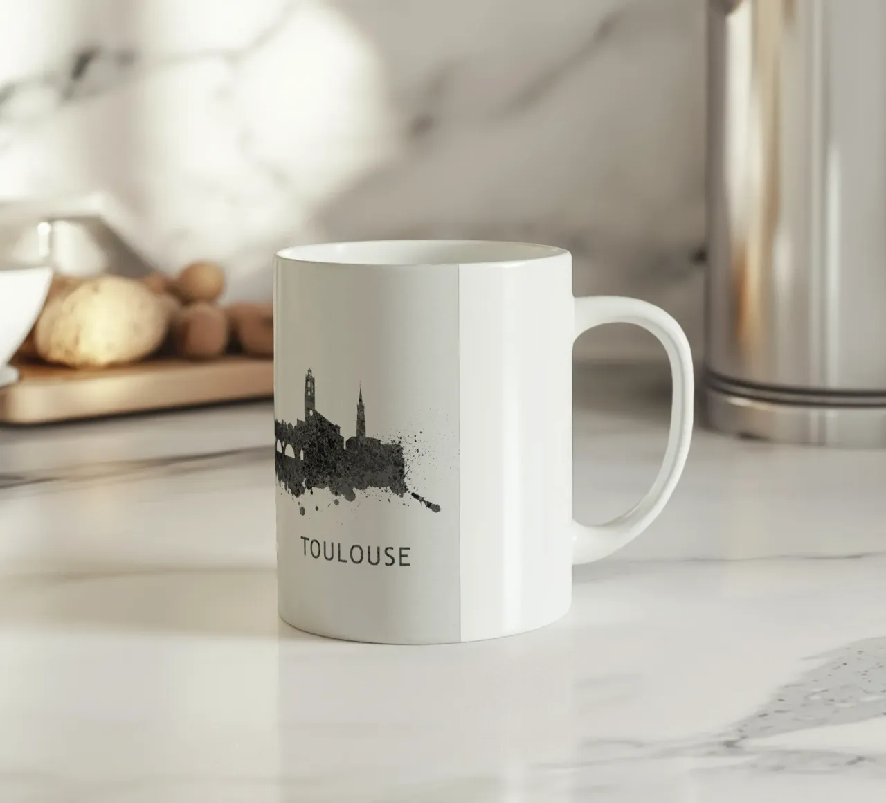 Toulouse France ceramic mug by Travelstudio