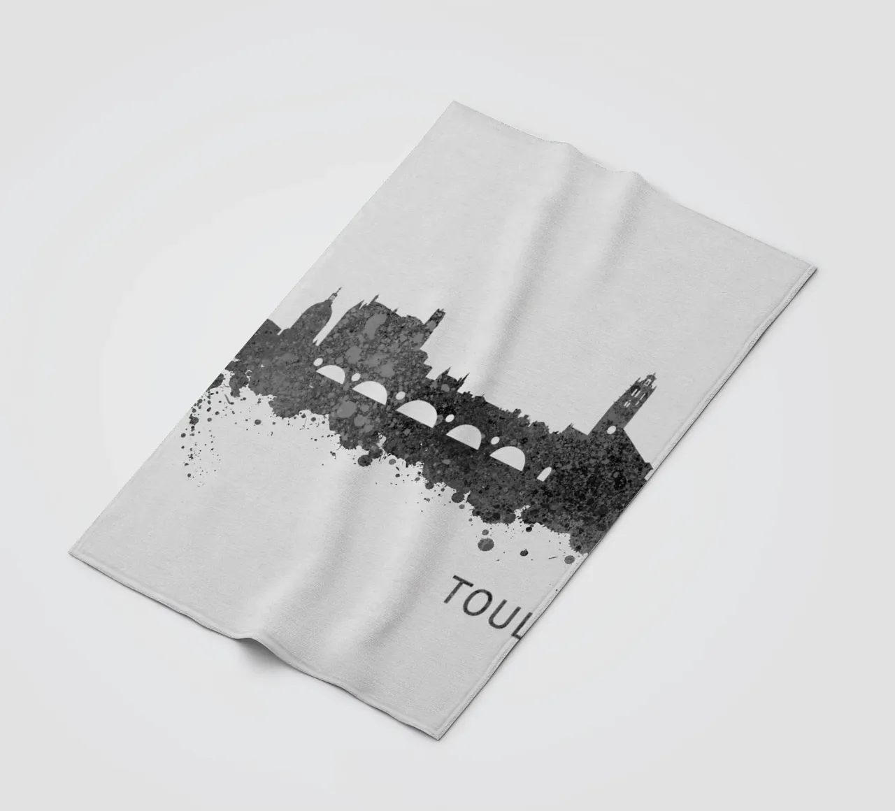 Toulouse France fleece blanket by Travelstudio