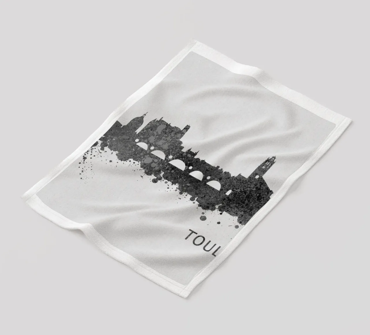 Toulouse France fleece blanket by Travelstudio