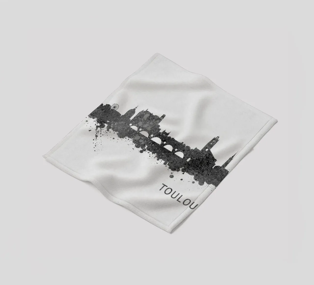 Toulouse France fleece blanket by Travelstudio