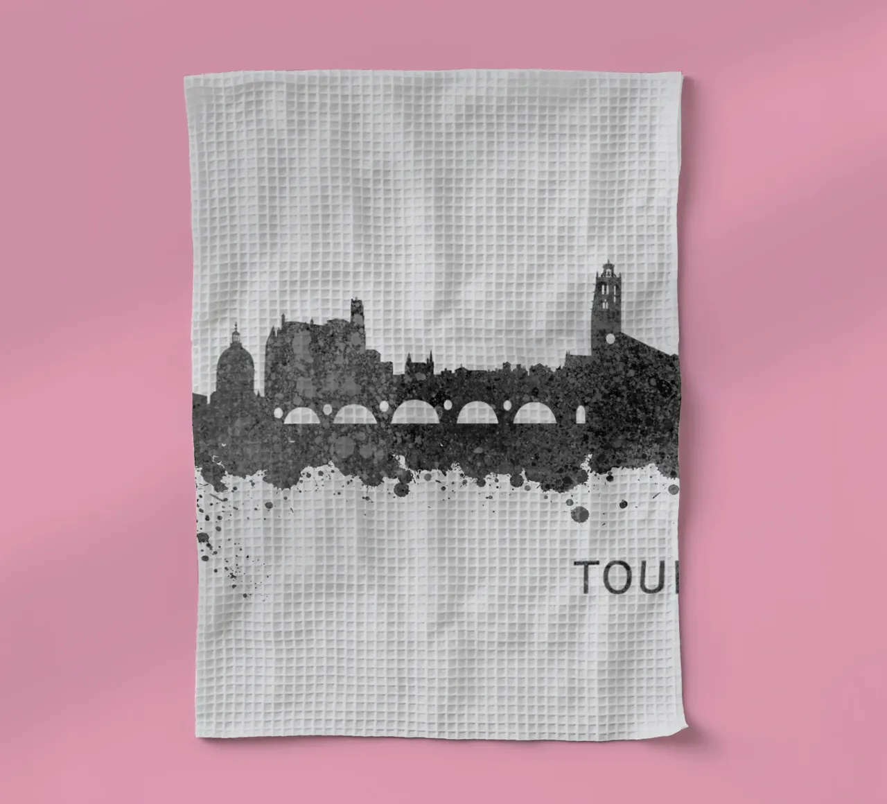 Toulouse France tea towel by Travelstudio