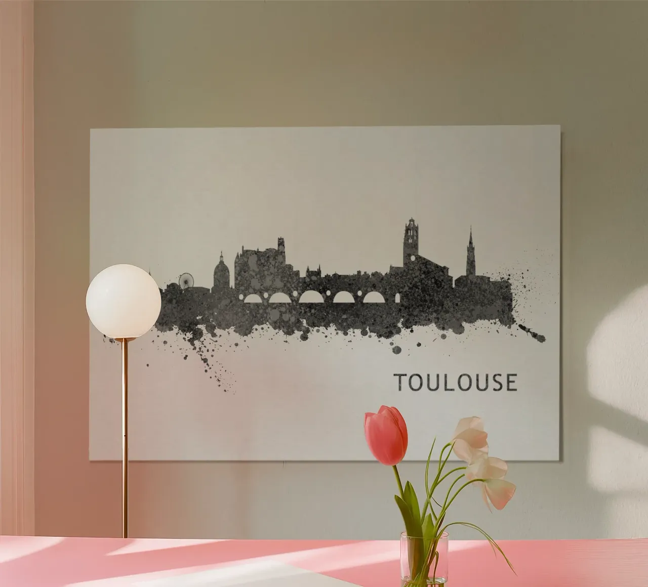 Toulouse France poster by Travelstudio