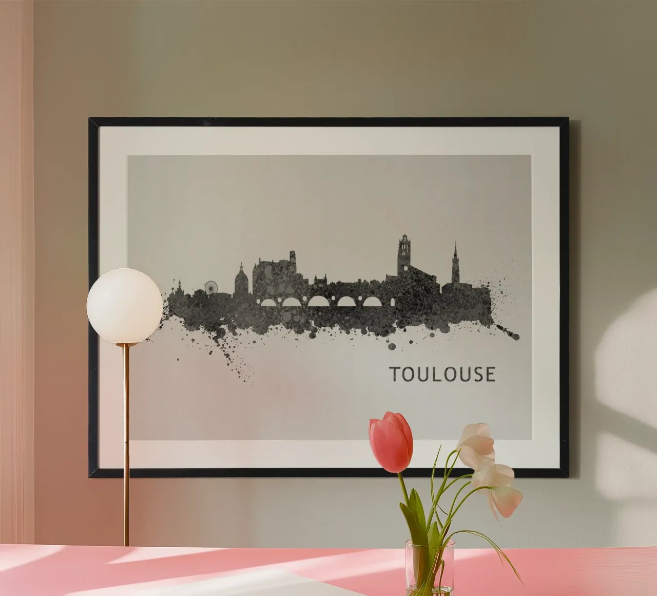 Toulouse France poster by Travelstudio