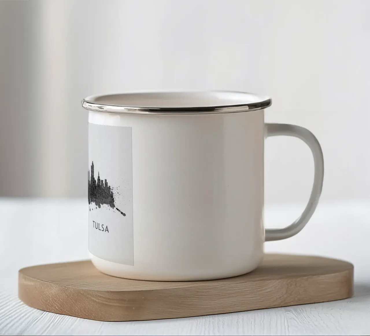 Tulsa Oklahoma tazza in smalto da Travelstudio