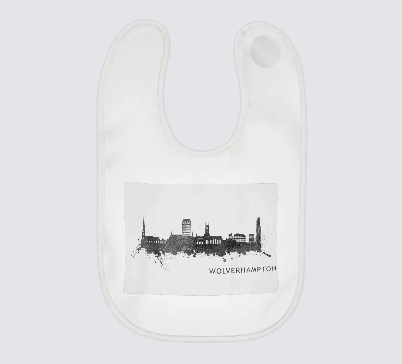 Wolverhampton England baby bib by Travelstudio