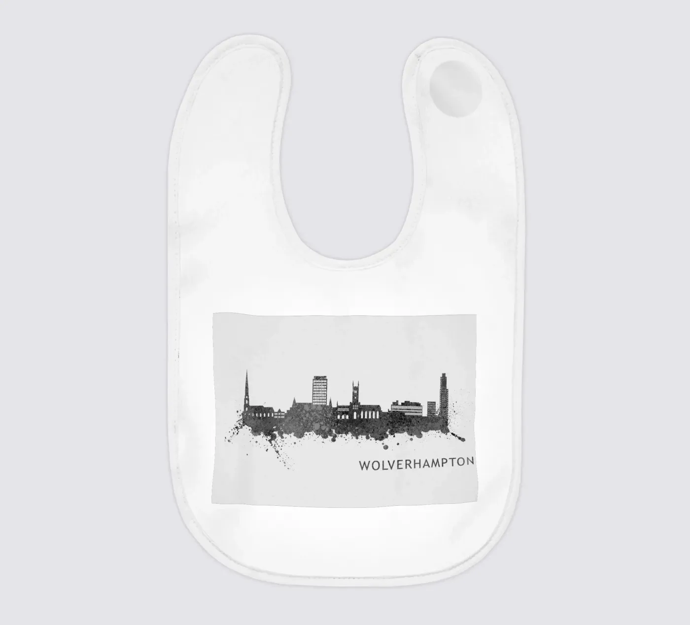 Wolverhampton England baby bib by Travelstudio