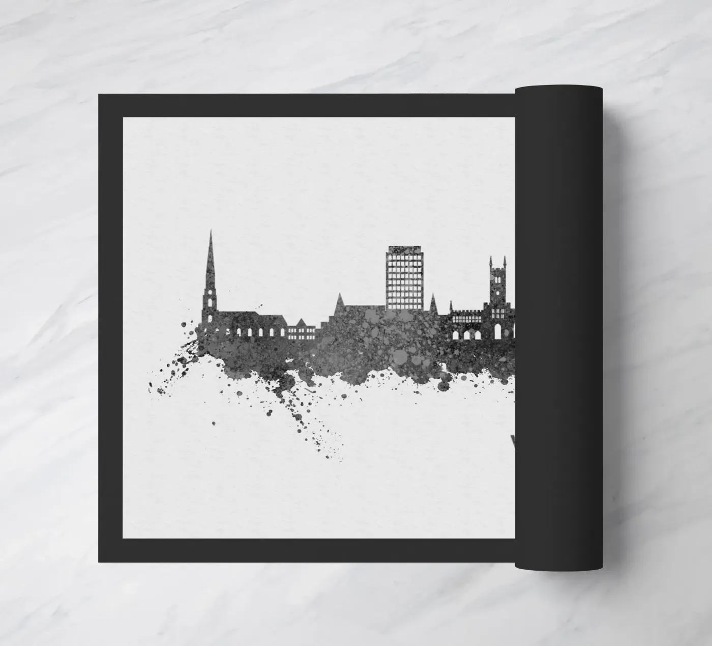 Wolverhampton England Fußmatte von Travelstudio