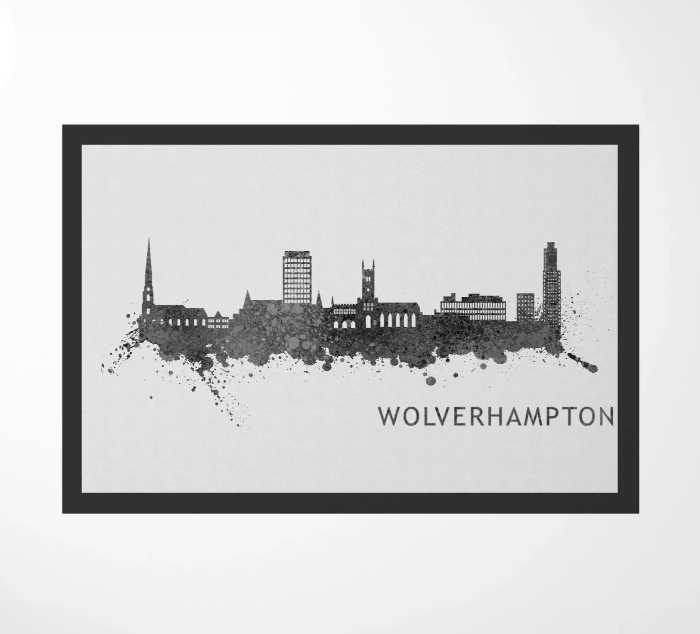Wolverhampton England Fußmatte von Travelstudio