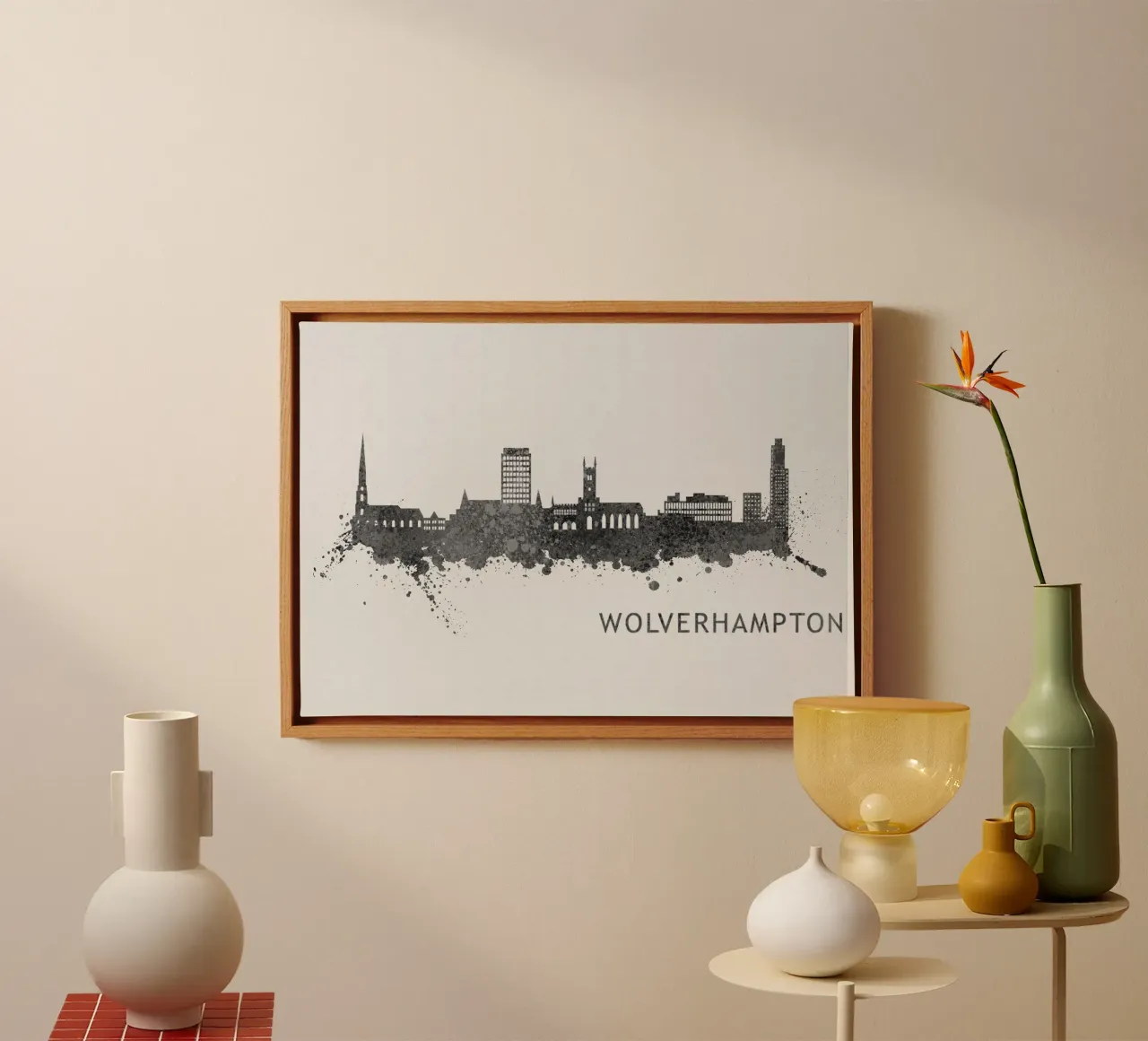 Wolverhampton England tela con Cornice a cassetta da Travelstudio