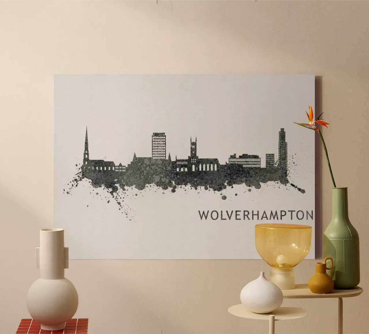 Wolverhampton England tela con Cornice a cassetta da Travelstudio
