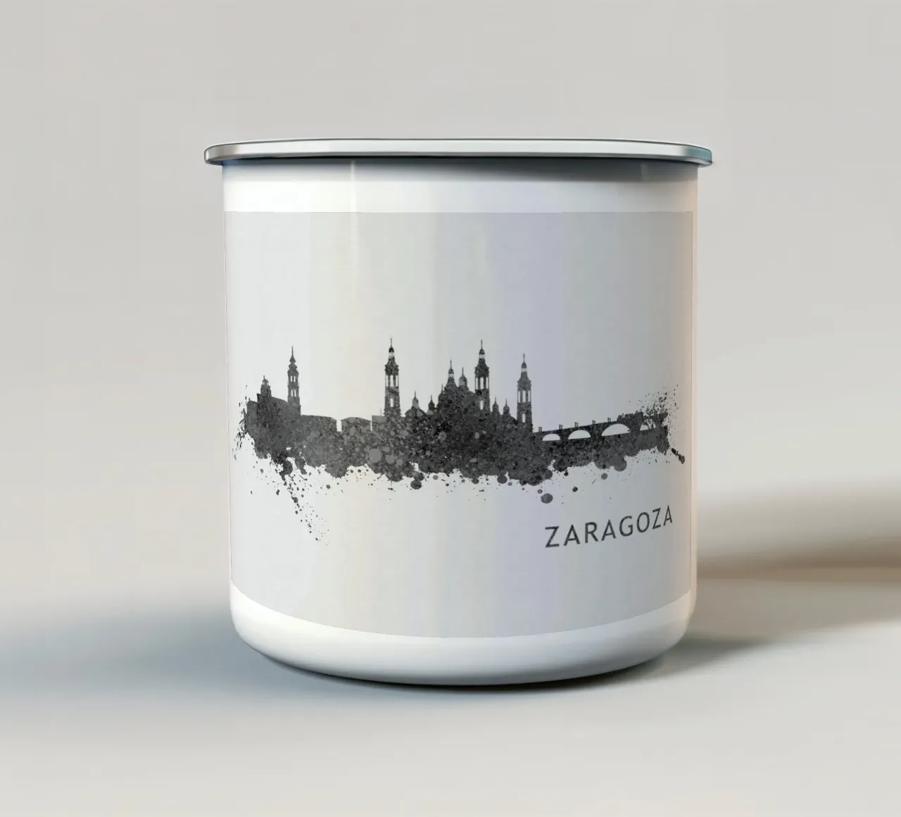 Zaragoza Spain tazza in smalto da Travelstudio