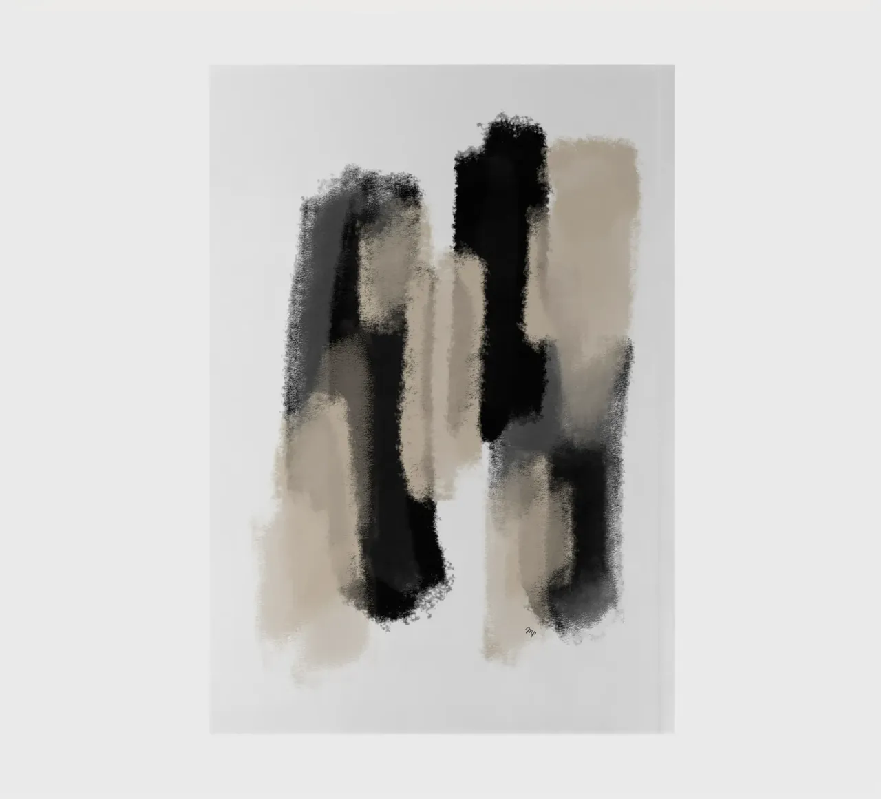 Beige Paint Game notebook by Martina