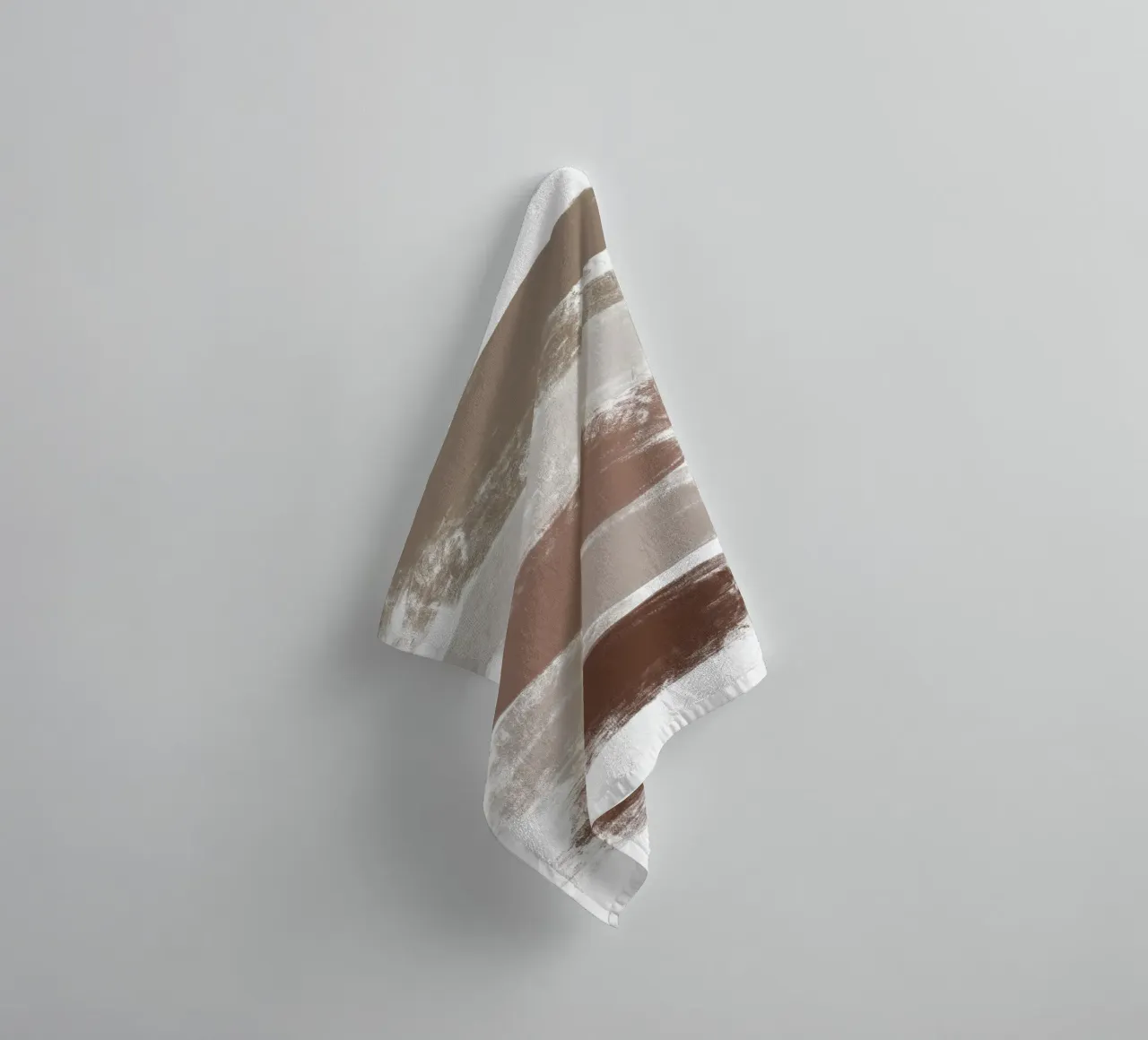 Abstract Mocha Books towel by Martina