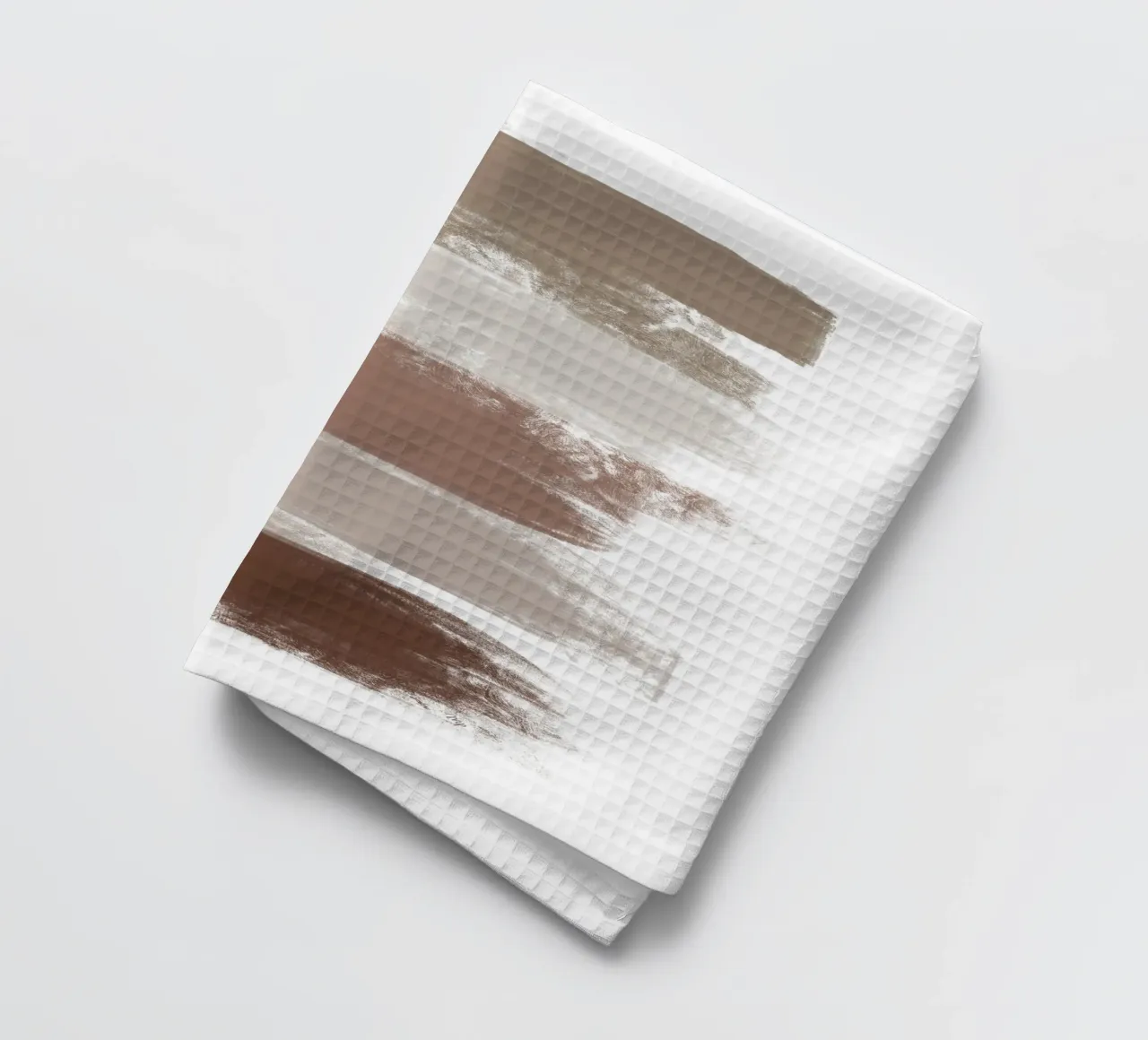 Abstract Mocha Books tea towel by Martina