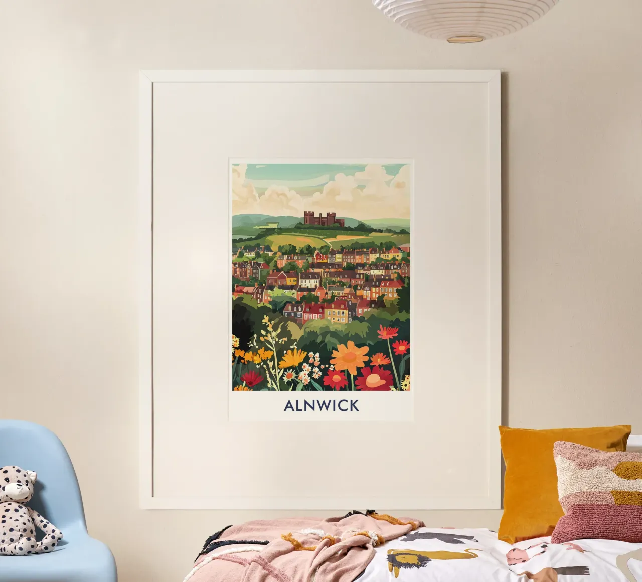 Alnwick City in England poster da Travelstudio